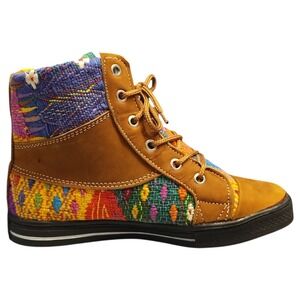 Kuero's Y Mucho Mas Comfort Shoes Womens EU Size 35 Multi Colorblock Lace Up